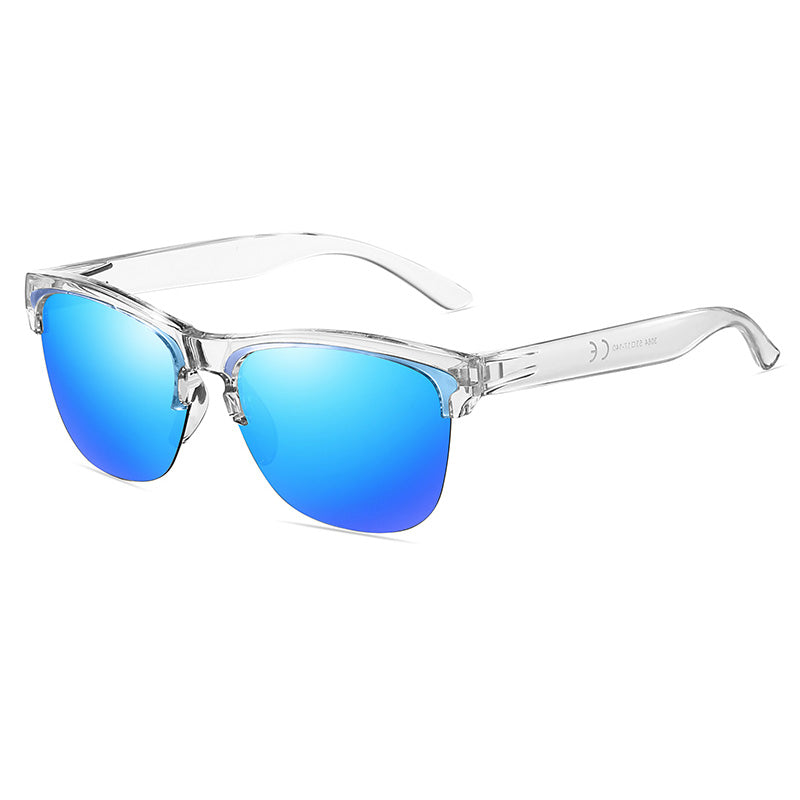 Polarized semi-rimless lifestyle Sunglasses