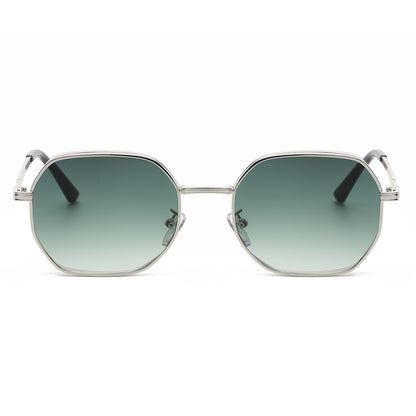 Classic Polygon Metal Sunglasses