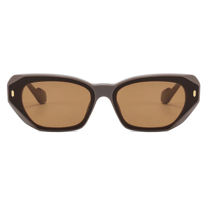 Chic Cat Eye Women Irregular Narrow Sunglasses