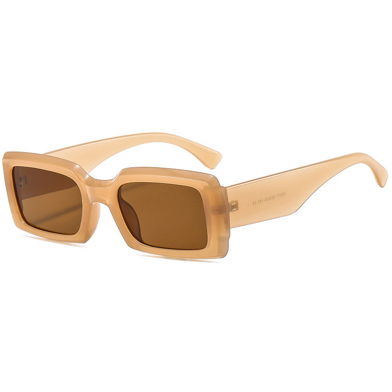 Rectangle Thick Frame Sunglasses