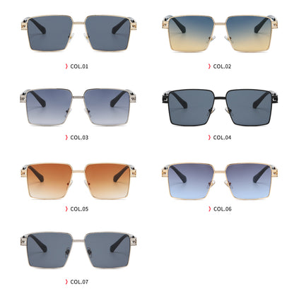 Steampunk Square Metal Frame Sunglasses