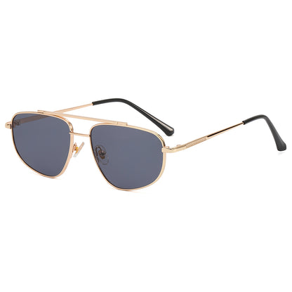 Metal Frame Gradient Shades Sunglasses