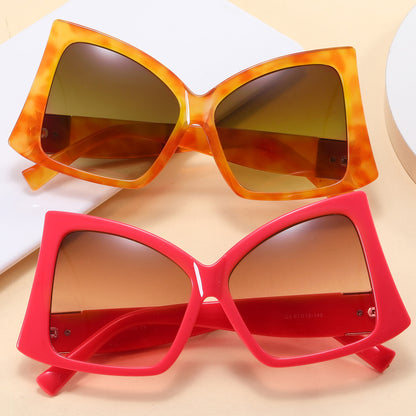 Square Butterfly Oversized Shades Sunglasses