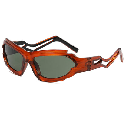 Irregular Steampunk Shades Sporty Y2K Sunglasses