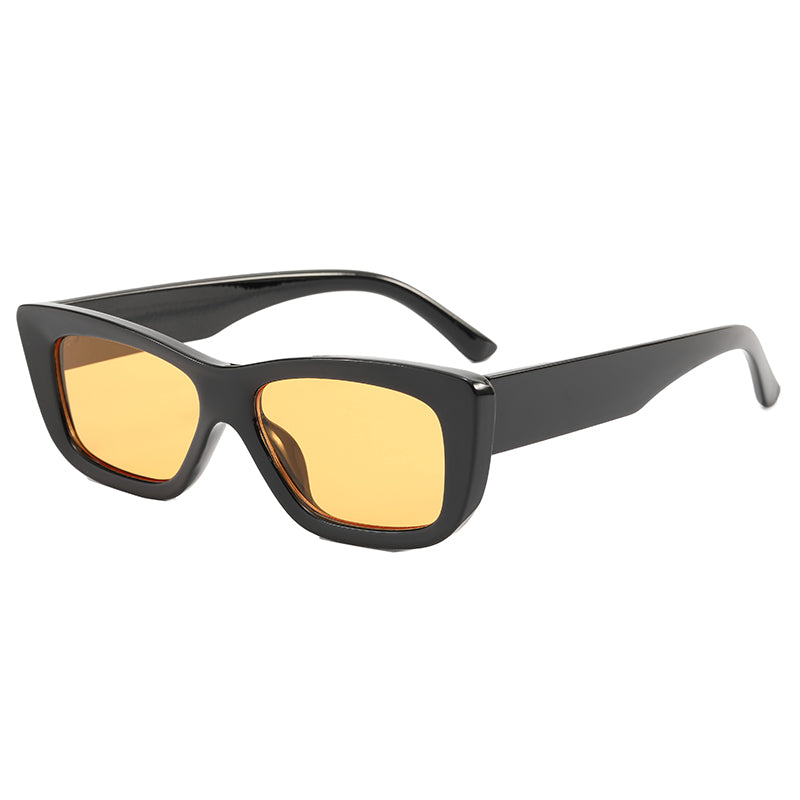 Retro Plastic Small Rectangle Sunglasses