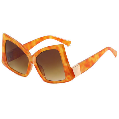 Square Butterfly Oversized Shades Sunglasses