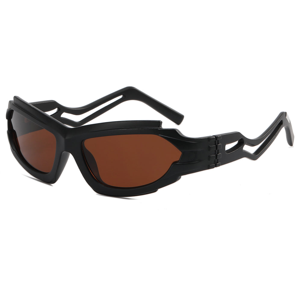 Irregular Steampunk Shades Sporty Y2K Sunglasses