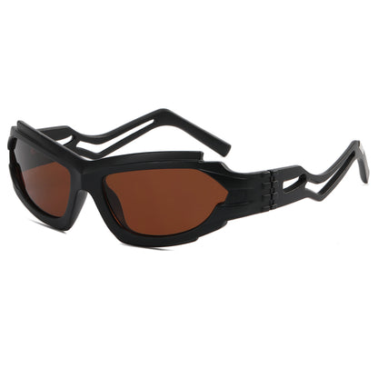 Irregular Steampunk Shades Sporty Y2K Sunglasses