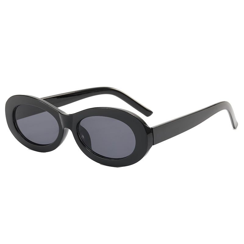 Retro Plastic Small Oval Sunglasses