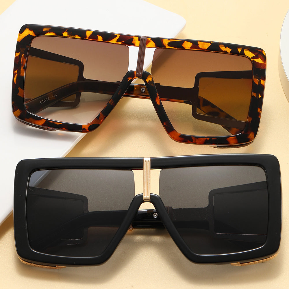 Flat Top Square Oversized Sunglasses