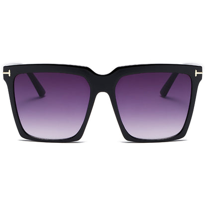 Oversized Cat Eye Women Square Ombre Shades Sunglasses