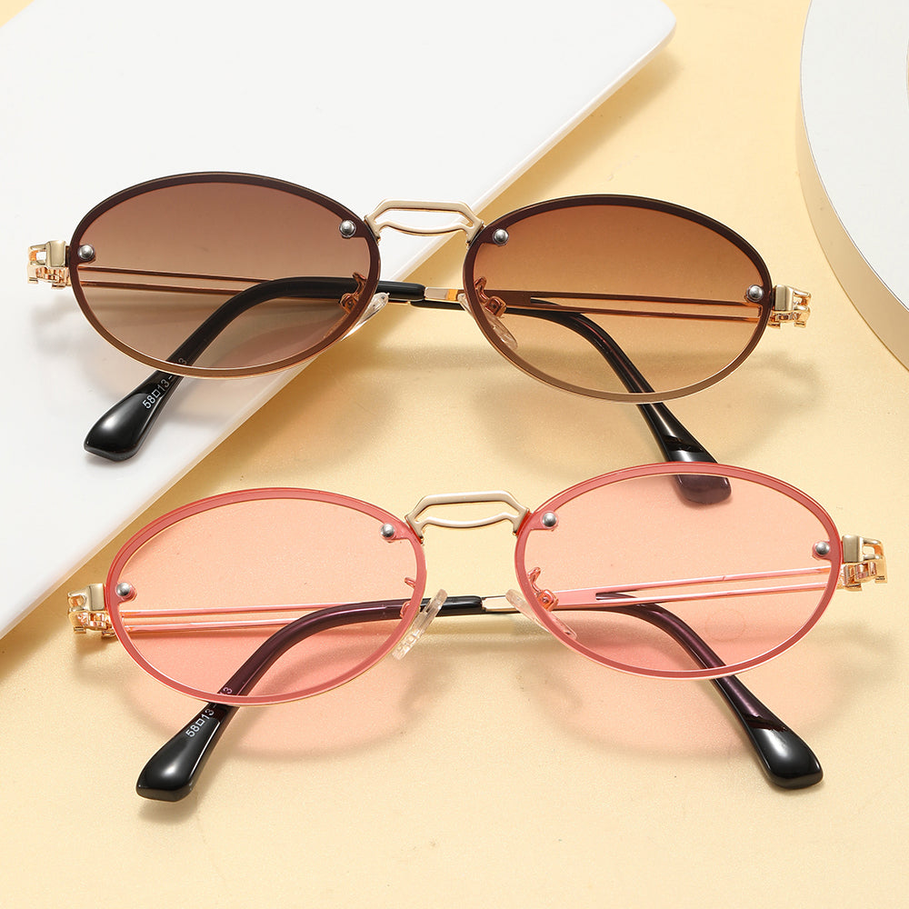 Metal Frame Round Shades Sunglasses