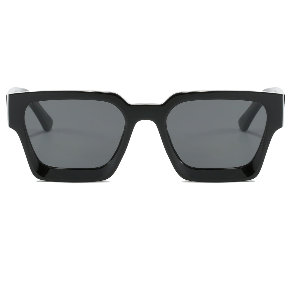 Classic Oversized Thick Square Reinforced Wire-Core Temples Sunglasses