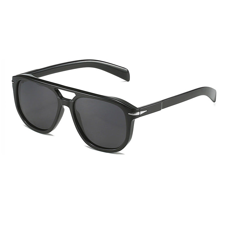 Double Bridge Flat Top Polarized Sunglasses