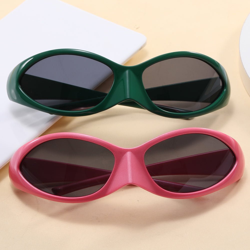 Y2K Retro Oval Shades Sunglasses