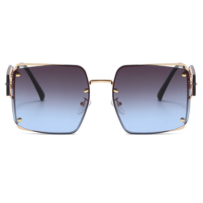 Square Metal Frame Sunglasses