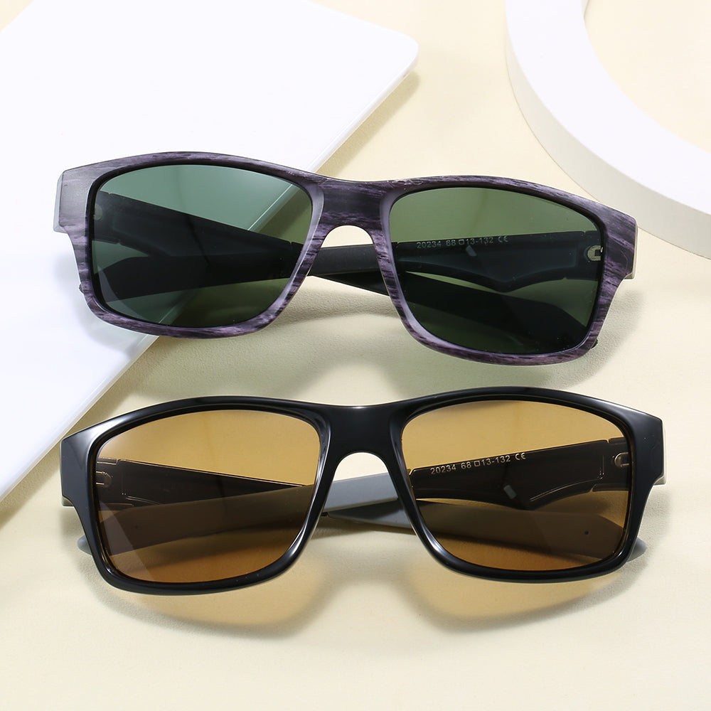 Rectangle Polarized Outdoor Sporty Sunglasses