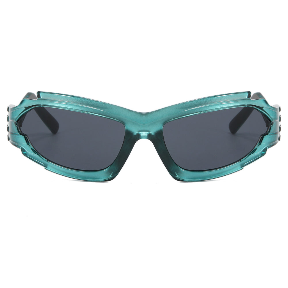 Irregular Steampunk Shades Sporty Y2K Sunglasses