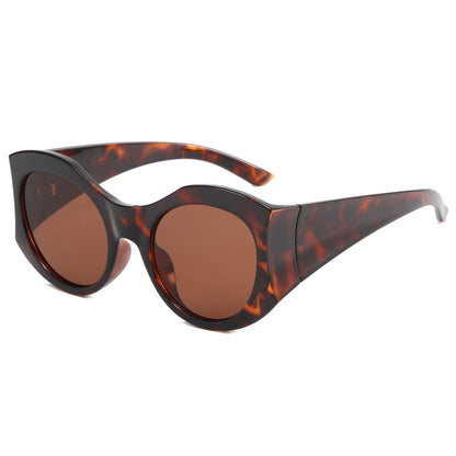 Round Polygon Cat Eye Shades  Sunglasses