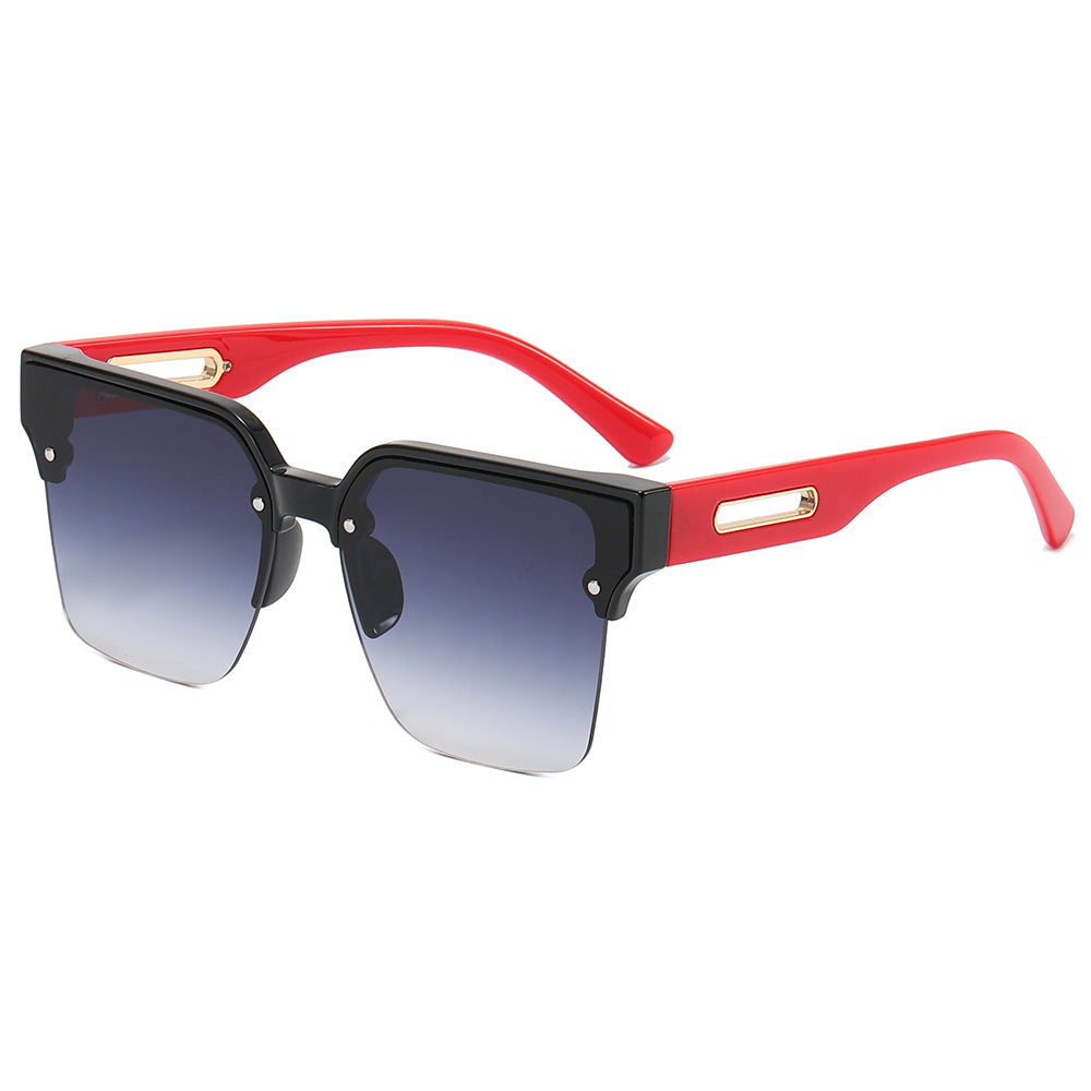 Square Half-rimless Shades Sunglasses