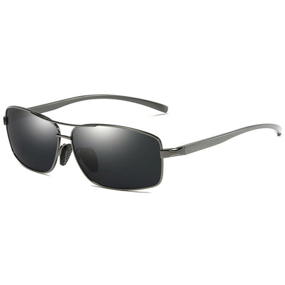 Rectangle Aluminum Magnesium Polarized Sunglasses