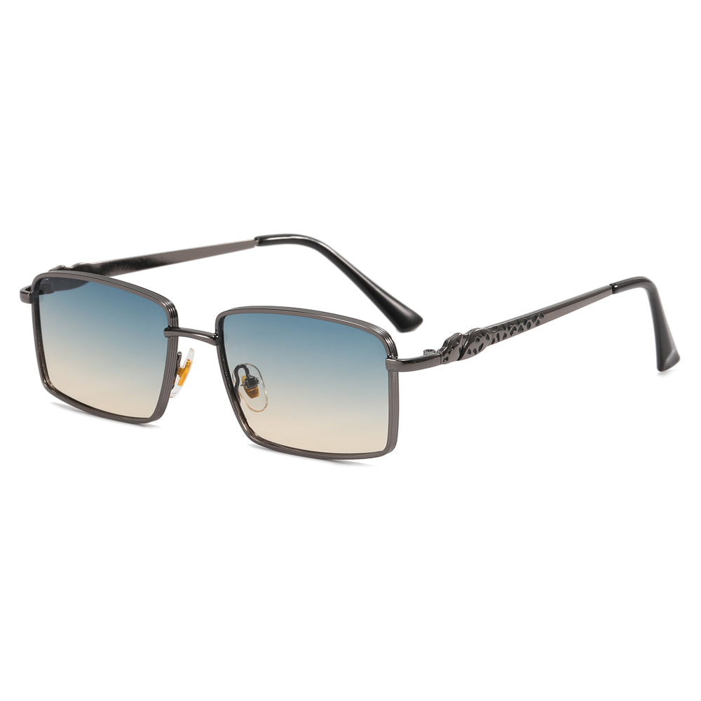 Small Rectangle Metal Frame Sunglasses