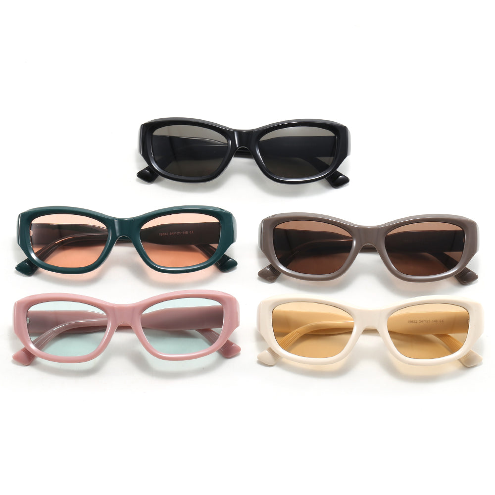 Classic Rectangle Cat Eye Sunglasses