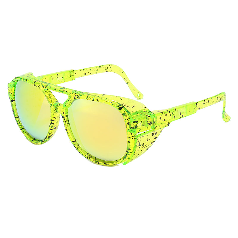 UV400 Protection Round Flat Top Sun glasses