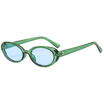 Plastic Small Oval Sunglasses