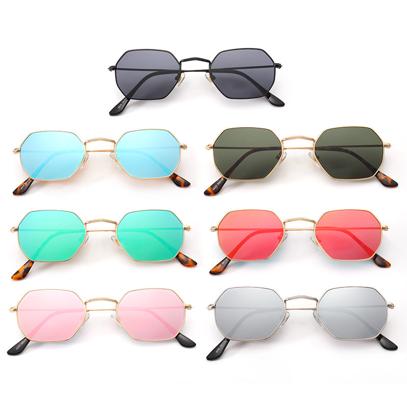 Polygon Shades Metal Frame Sunglasses