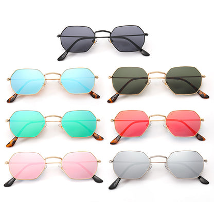 Polygon Shades Metal Frame Sunglasses