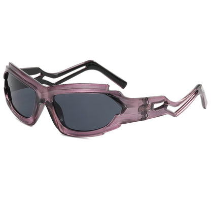 Irregular Steampunk Shades Sporty Y2K Sunglasses
