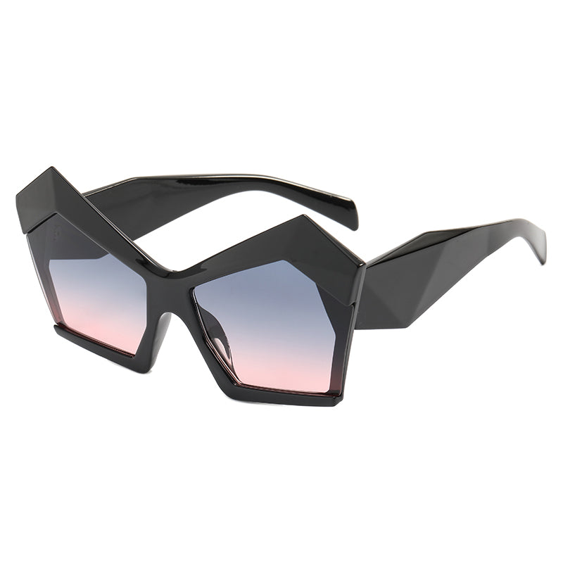 Polygon Oversized Women Shades Sunglasses