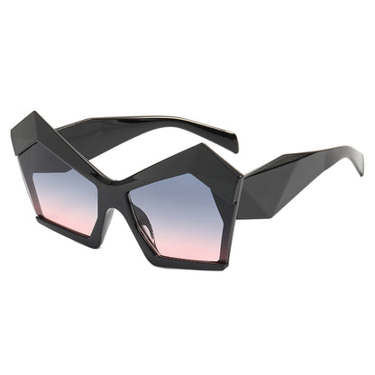 Polygon Oversized Women Shades Sunglasses