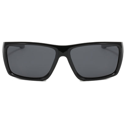 Flat Top Polarized Rectangular Sports Driving Sunglasses