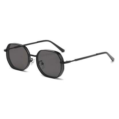 Classic Polygon Metal Sunglasses