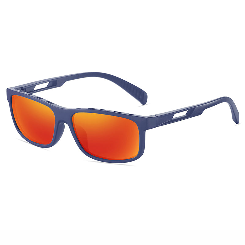Reflective Polarized Rectangular Premium Sports Sunglasses