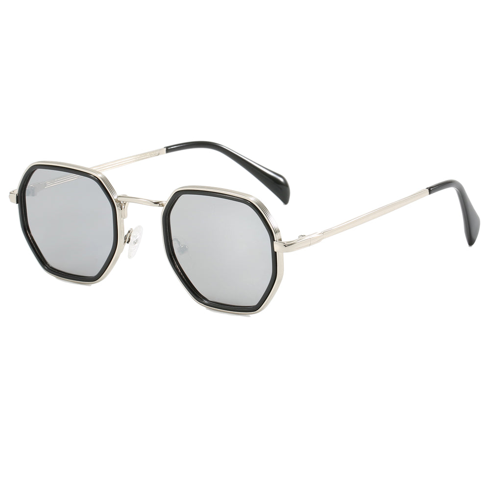 Polygon Classic Luxury Shades Metal Frame Sunglasses