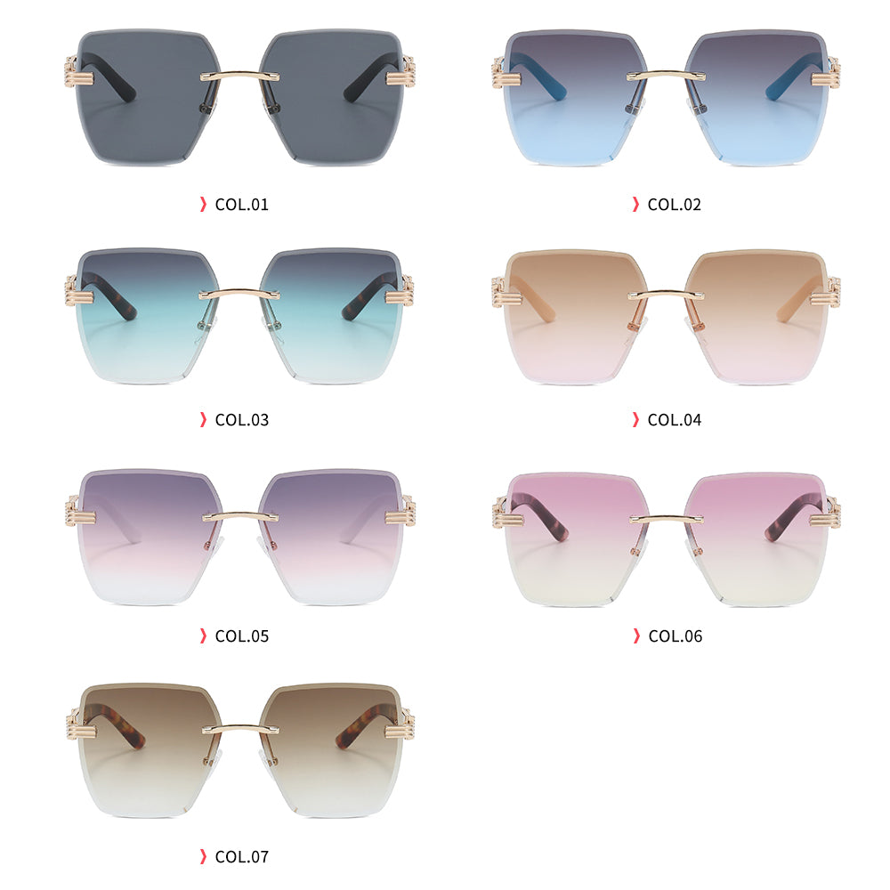 Rimless UV400 Luxury Sun Glasses