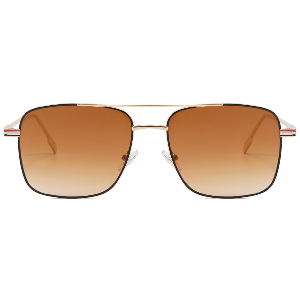 Fashion Metal Frame Gradient Shades Sunglasses