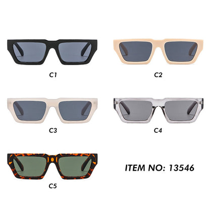 Women Rectangle Trendy Cateye Sunglasses