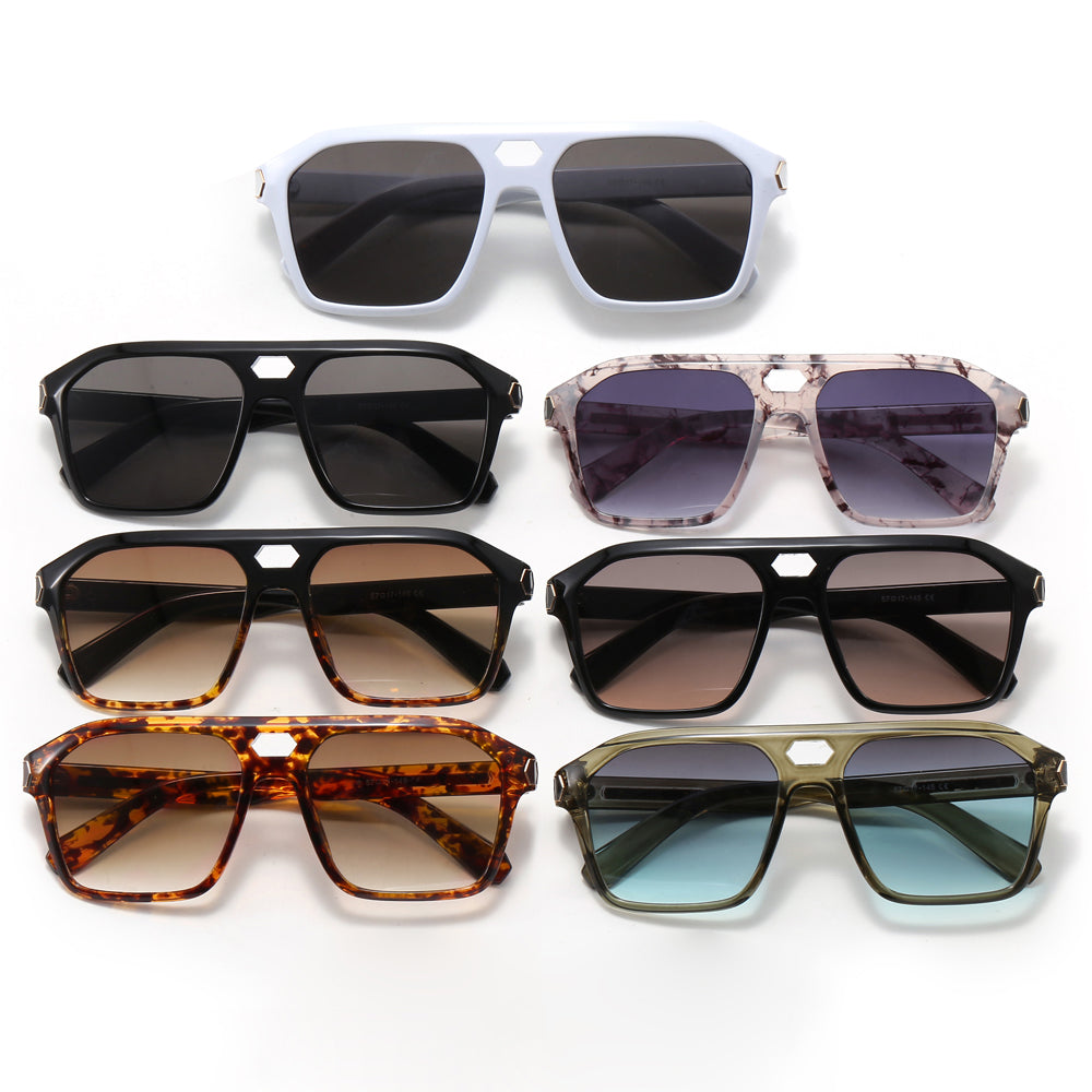 Square Flat Top Pilot Sunglasses