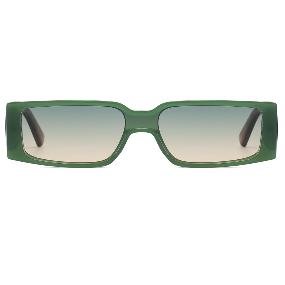 Retro Flat Top Rectangle Sunglasses