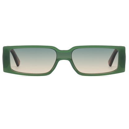 Retro Flat Top Rectangle Sunglasses