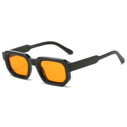 Retro Thick Square UV400 Gradient Outdoor Vacation Sunglasses