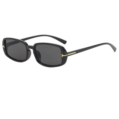 Women Thin Small Rectangular Sunglasses