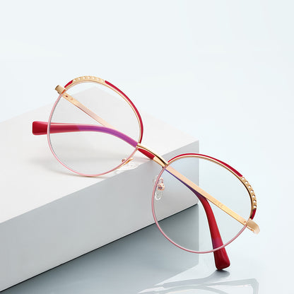 Round High Quality Blue Light Blocking Eyeglasses
