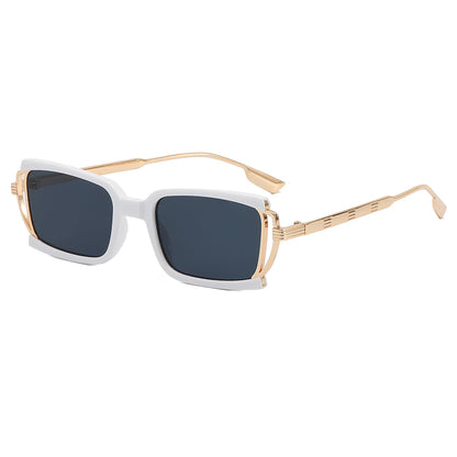 Small Rectangle Metal Frame Sunglasses