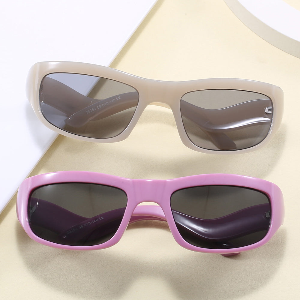 Rectangle Shades Sporty Y2K Sunglasses