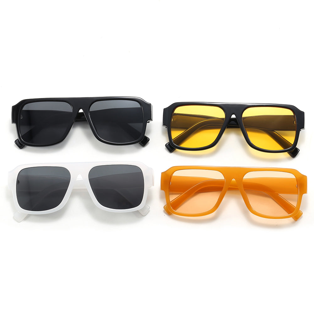 Flat Top Square Shades Sunshade Sunglasses